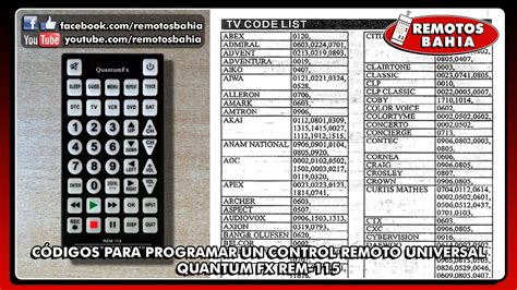 10 CóDigos Para Control Remoto Universal