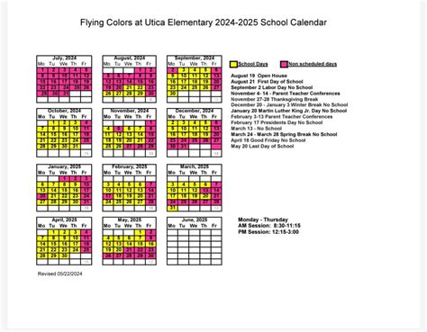 5 Key Dates In Utica University Calendar