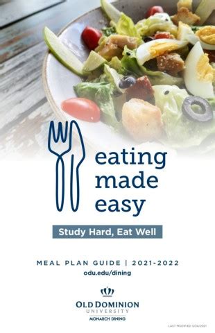 5 Meal Plans At Old Dominion University