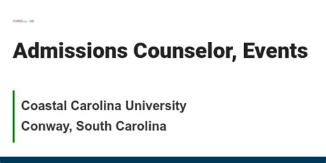 5 Ways To Find Employment At Coastal Carolina University