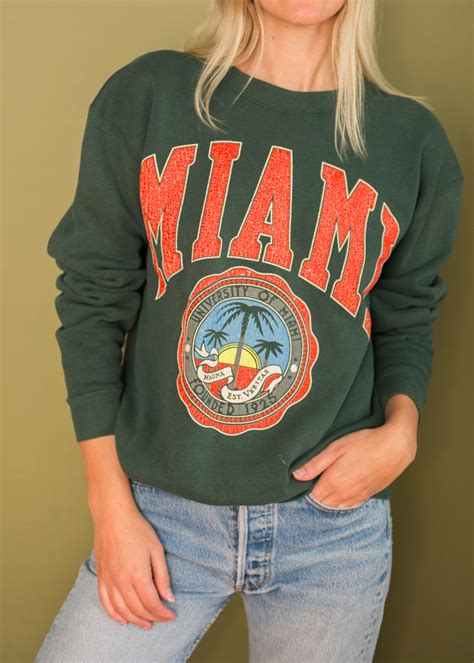 5 Ways To Rock A University Of Miami Vintage Sweatshirt