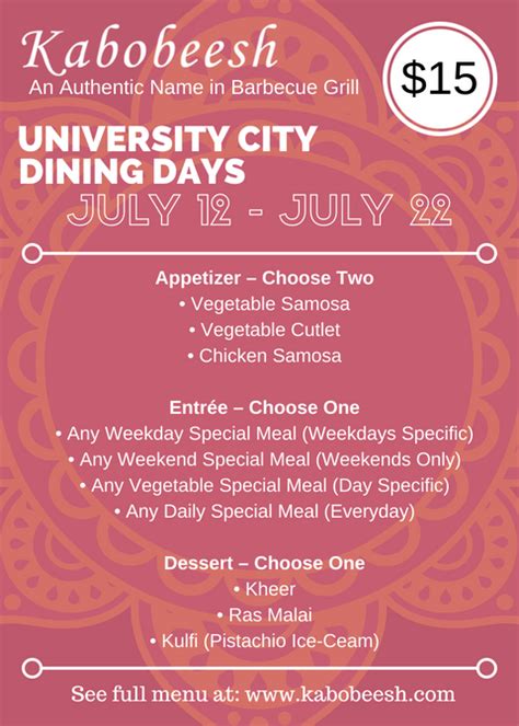 7 Must-Try Spots In University City Dining Days