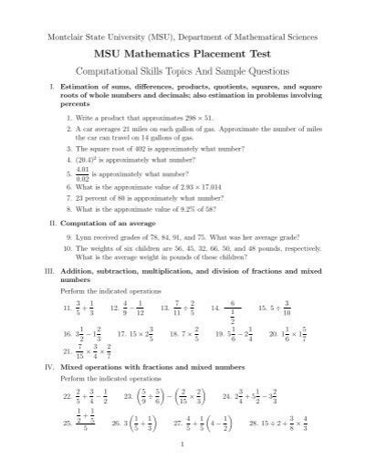 Ace The Msu Math Placement Test: 5 Essential Tips