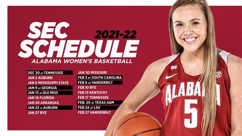 Alabama Womens Basketball Schedule