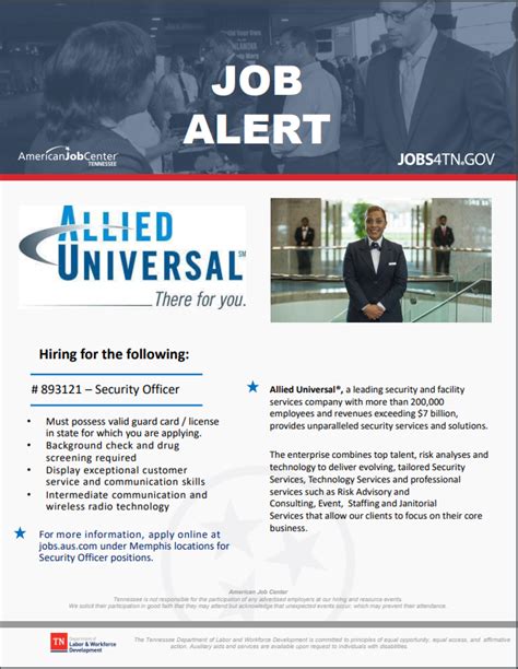 Allied Universal Job Duties Explained