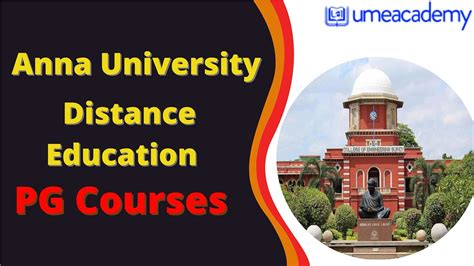 Anna University Distance Education Programs Explained