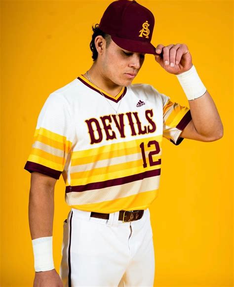 Arizona State University Baseball Uniforms Evolution