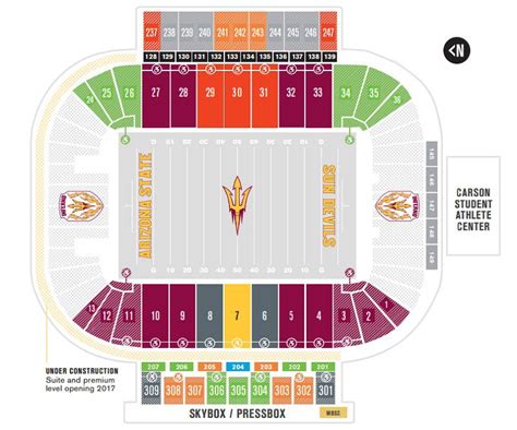 Asu Football Stadium Seating Chart Guide