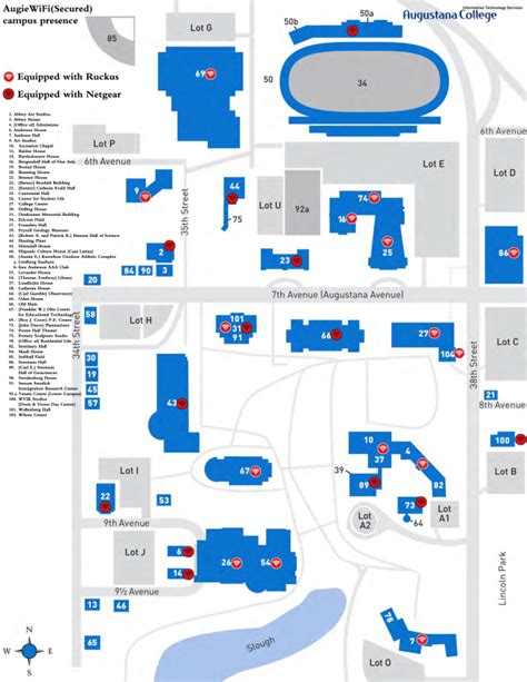 Augustana University Campus Map And Directory