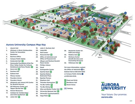 Aurora University Campus Map Guide