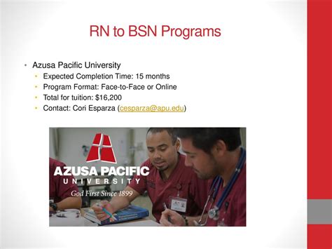 Azusa Pacific University Lvn To Bsn Program Overview