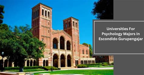 Best Universities For Psychology Majors In Escondido Gurupengajar