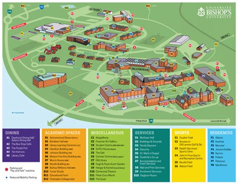 Bishops University Campus Map Guide