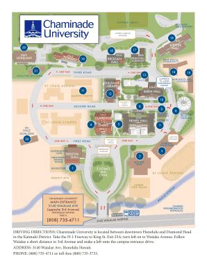 Chaminade University Campus Map And Directory Guide