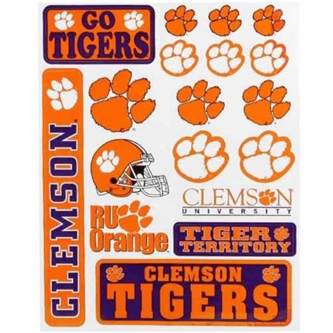 Clemson University Car Decal Show Your Tiger Pride