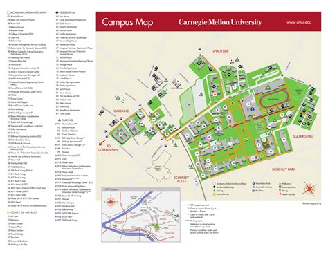 Cmu Campus Map And Directory