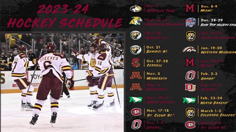 Concordia University Hockey Schedule 2023-24 Season