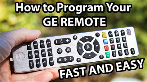 Control Your World: Ge Universal Remote Control 3 Device