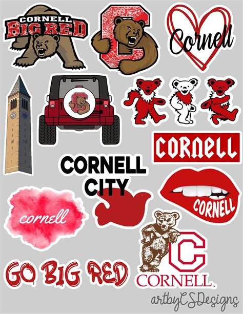 Cornell University Stickers And Decals For Students And Alumni