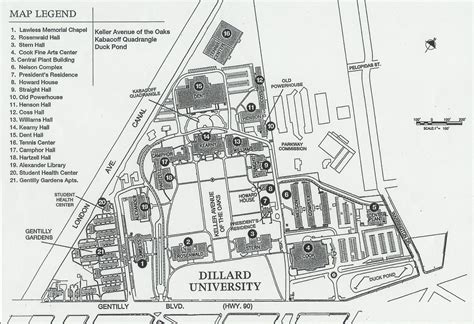 Dillard University Campus Map Navigation Made Easy