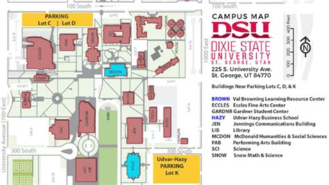 Dixie State University Campus Map Guide