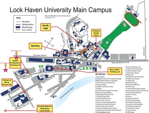 Explore Lock Haven University Campus Map