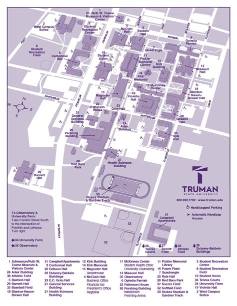 Explore Truman State University Campus Map