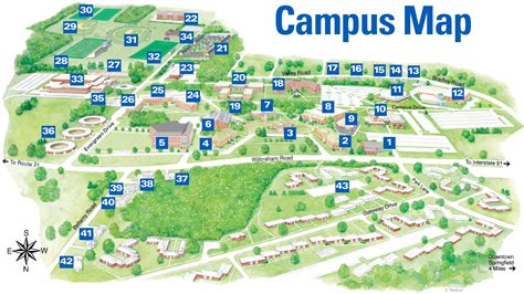 Explore Western New England University Campus Map