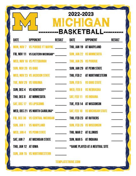 Findlay University Basketball Schedule 2023-2024