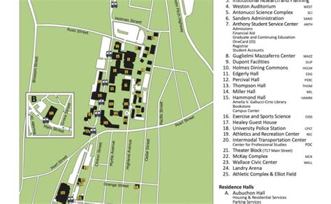 Fitchburg State University Campus Map Guide