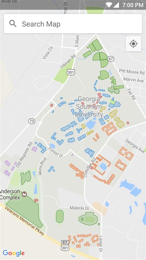 Georgia Southern University Campus Map And Directions