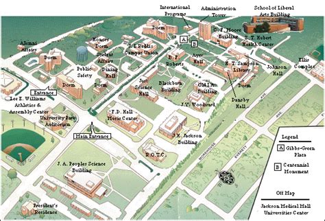 Jackson State University Campus Map Guide