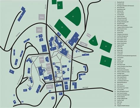 Mars Hill University Campus Map Guide