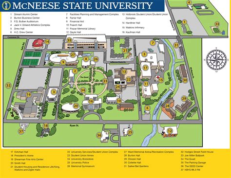 Mcneese State University Campus Map And Guide