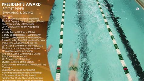 Michigan State University Swim Team: Spartan Success Stories