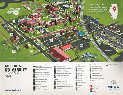 Millikin University Campus Map And Directory Guide