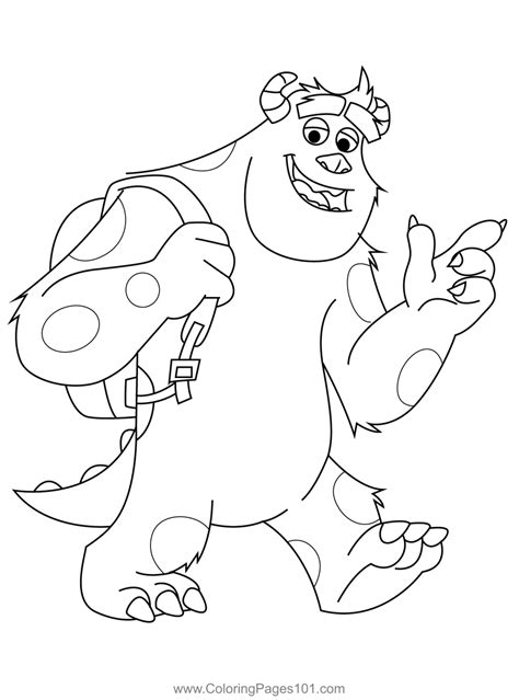 Monsters University Coloring Sheets For Kids Fun Learning