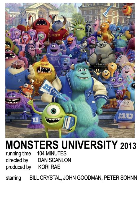 Monsters University Film Poster: A Roar-Some Design Breakdown