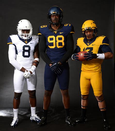 Mountaineers Gear Up: West Virginia University Football Uniforms