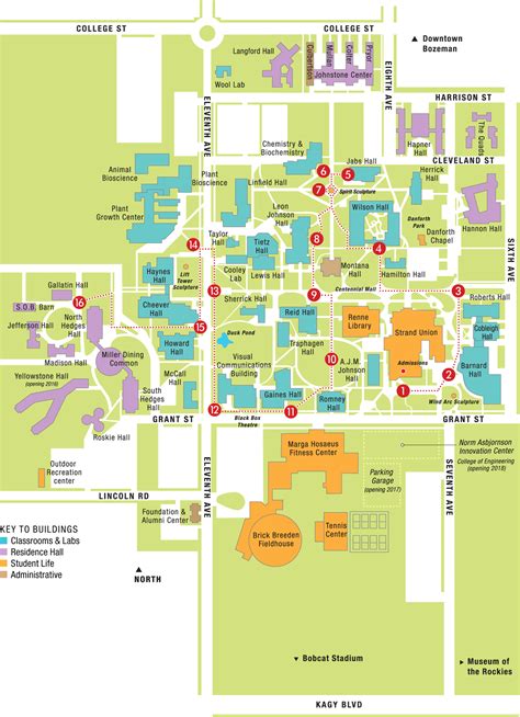 Msu Bozeman Campus Map And Directory Guide