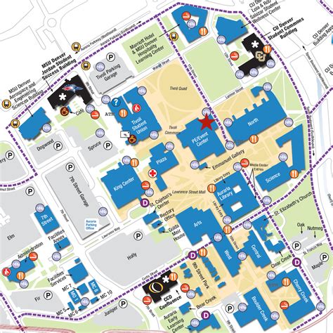 Msu Denver Campus Map And Directory