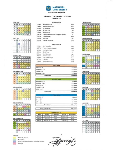 National University Calendar 2024: 10 Key Dates To Know