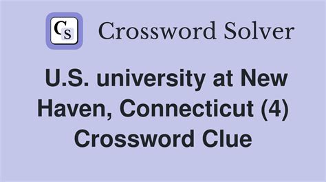 New Haven University Crossword Clue Answer Revealed