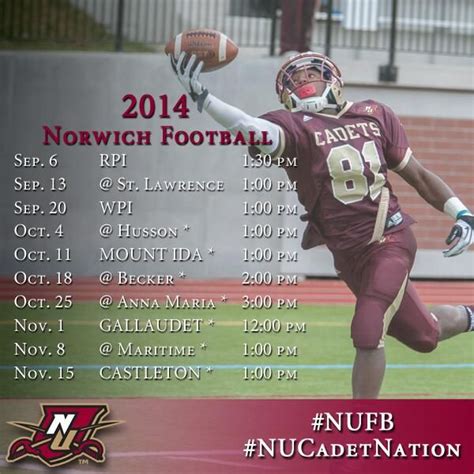 Norwich University Cadets Football Schedule And News