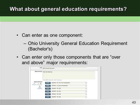 Ohio University General Education Requirements Explained