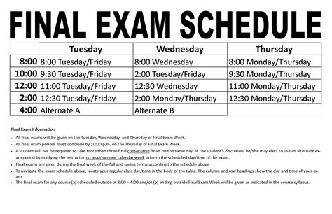 Ohio University Spring 2024 Final Exam Schedule Released