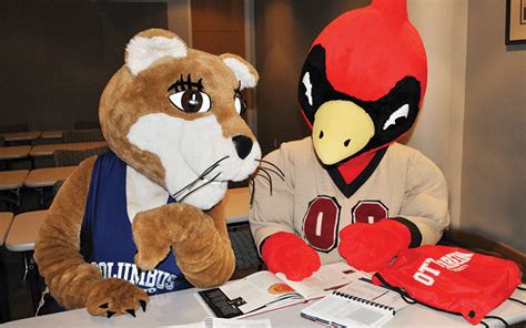 Otterbein Universitys Lovable Mascot: Cardy The Cardinal