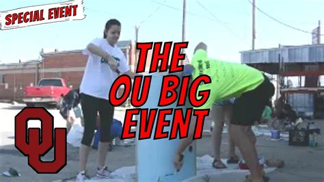 Ou Big Event: Largest Community Service Event In The Nation