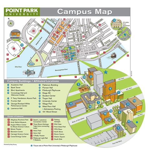 Point Park University Campus Map And Directions Guide