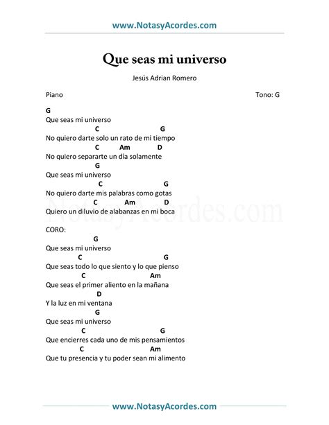 Que Seas Mi Universo Acordes: Letra Y Tutorial Para Guitarra